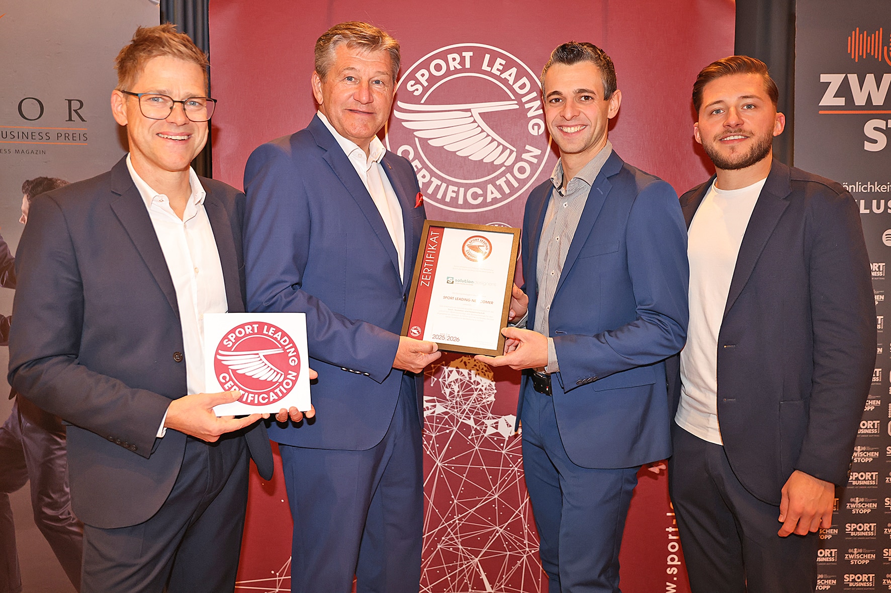 Solution Designers als Sport Leading Newcomer zertifiziert